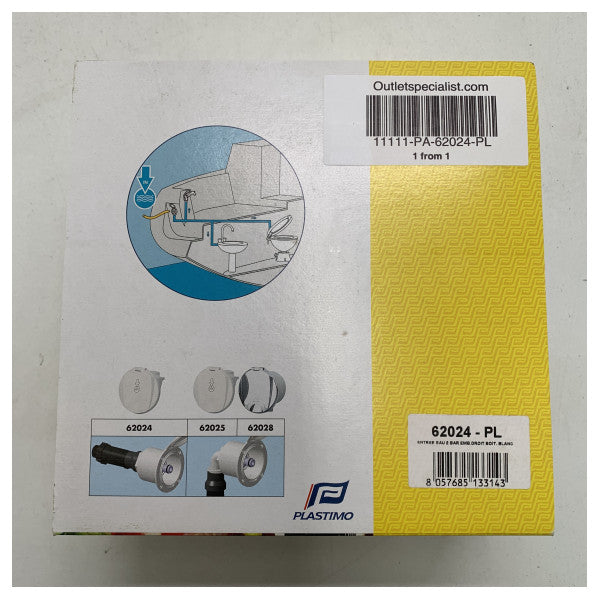 Plastimo makean veden tulopiste valkoinen - 62024-PL