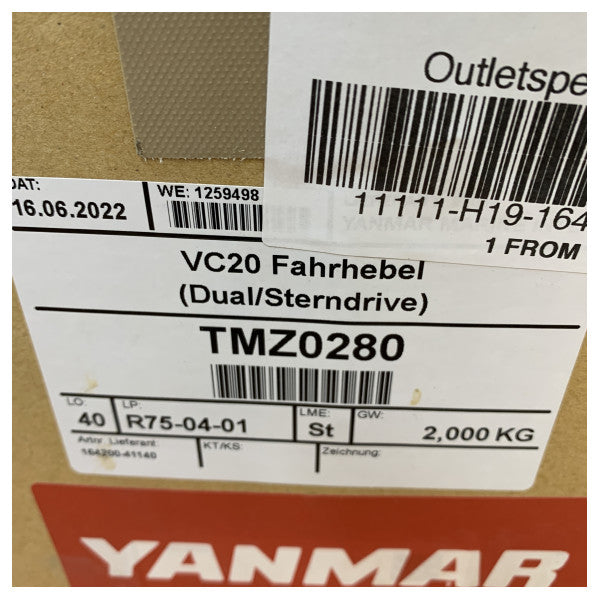 Yanmar VC20 Çift Motorlu Sterndrive Kontrol Kolu - 164200-41140