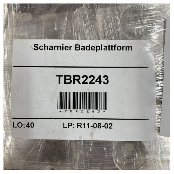 Piattaforma da bagno in acciaio inox ad alta capacità con cerniera - TBR2243