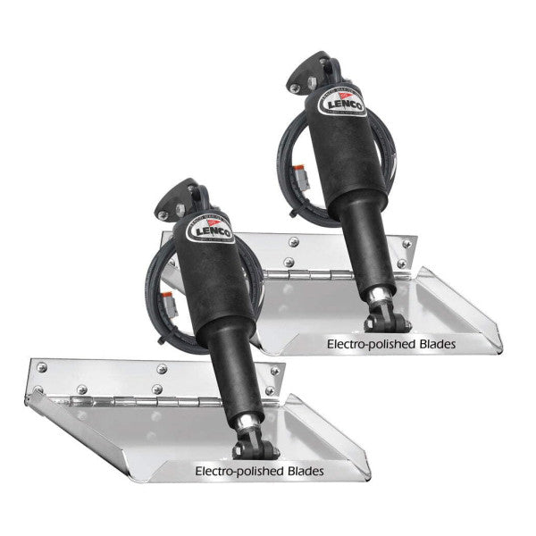 مجموعة زر التعديل البحرية من Lenco من الفولاذ المقاوم للصدأ 18 × 14 بوصة 12 فولت - 15040-101