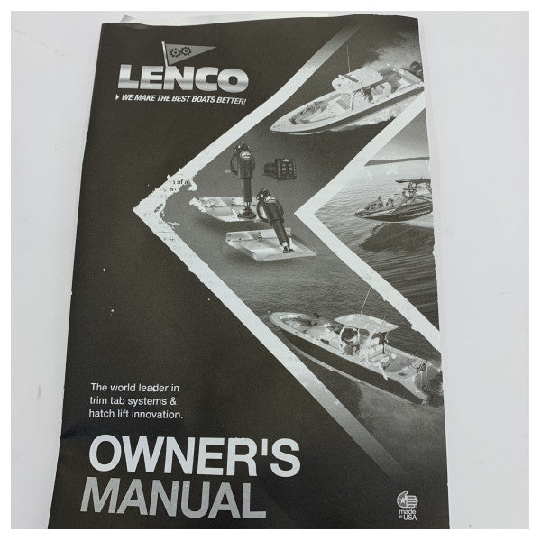 Комплект морських триммерних табів Lenco з нержавіючої сталі 18 x 14 дюймів 12В - 15040-101
