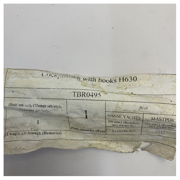 دعم طاولة الكوكتيل من الفولاذ المقاوم للصدأ Hanse Yachts 575 و 630 - TBR0495