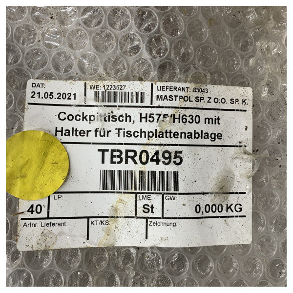 دعم طاولة الكوكتيل من الفولاذ المقاوم للصدأ Hanse Yachts 575 و 630 - TBR0495