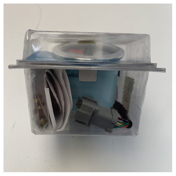 Teleflex 7000 RPM tachometer white with indicators - 65554SSFE