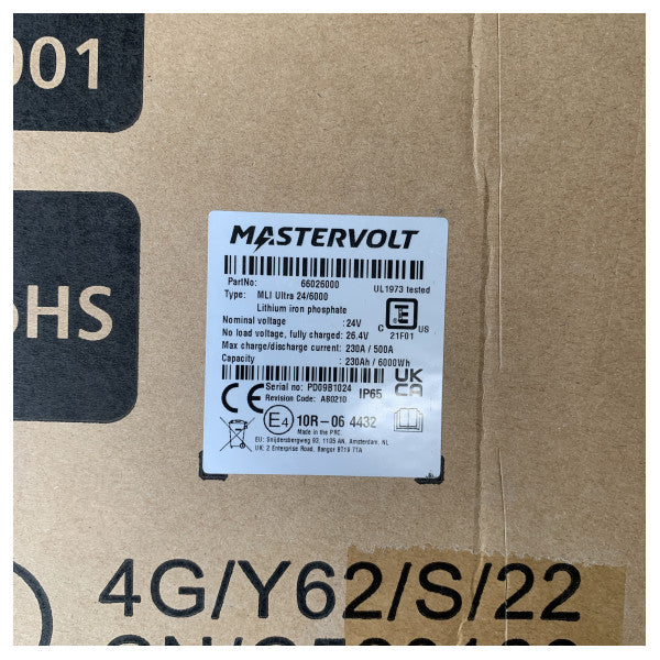 Mastervolt MLI Ultra litiumbatteri 24V/6000 6 kWh - 66026000