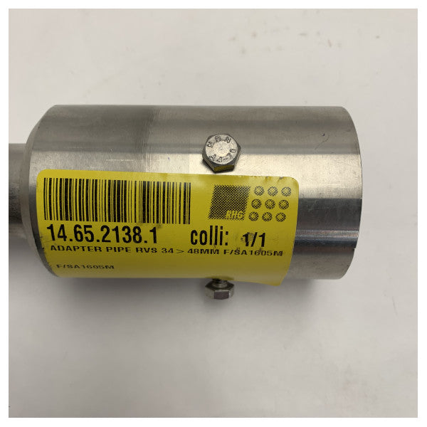 Rustfrit stål røradapter 34-48mm til Sailor TT-3005M antenne