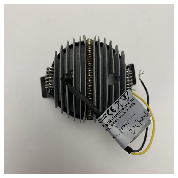 BCM 3239/K8W-62/23 مصباح LED داونلايت أسود 8 واط - 3000 ك - 24 فولت - IP66