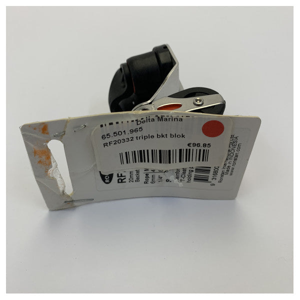Ronstan RF20332 Seria 20 potrójna blokada z cumą