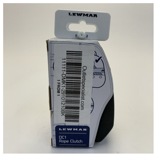 Lewmar DC1 Catraca de Corda Dupla - Preto - 8 a 10 mm - 29101210BK