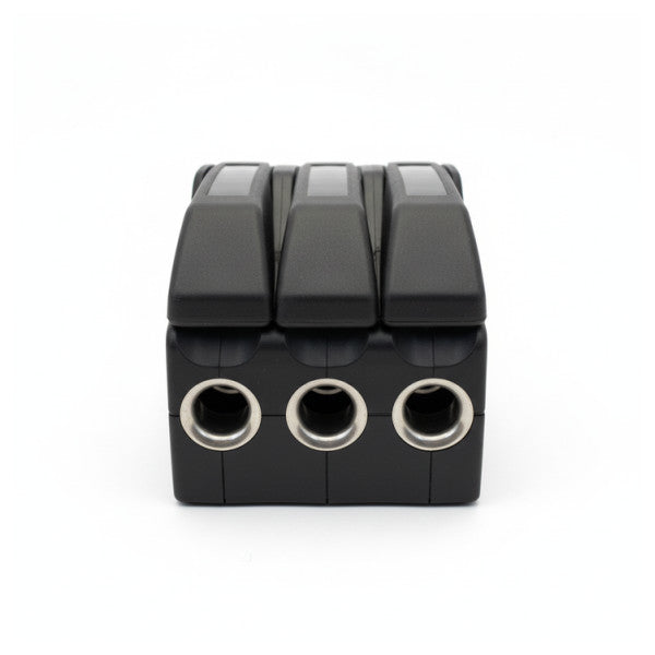 Lewmar D1 Rope Clutch Triple 10 to 12mm Black - 29101312BK