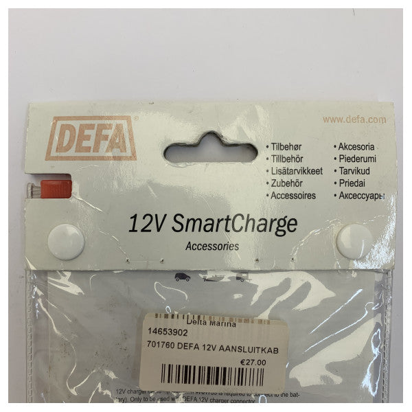 DEFA 12V SmartCharge batteriopladningskabel - 701760