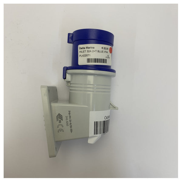 Plastimo Shore Power Connection Plug 230V 16A Blå - PL422071