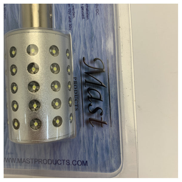 LED Navigationslampe 10-30V 3,5W BAY15D Hvid