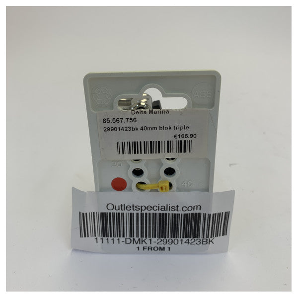 Bloqueio de Controle Lewmar Triplo Disco 40 mm 10 mm - 29901423BK