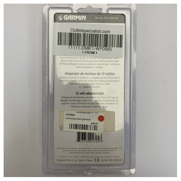 Garmin WF0565 Fahrzeug-Stromkabel - 010-10203-00