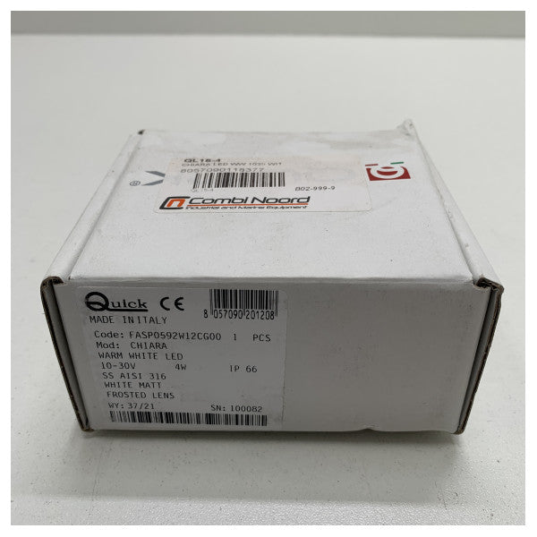 Швидкий світлодіодний точковий світильник Chiara 4W білий 12/24V - FASP0592W12CG00