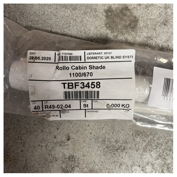 Рулонна штора для морської каюти OceanAir 1100x670 мм � Міцна сонцезахисна штора для вікон човна