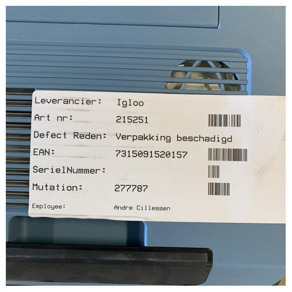 Igloo термоелектричний охолоджуючий ящик 27л - Портативний електричний охолоджувач - 9620013368