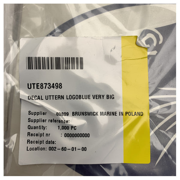 Uttern Decal Лого ГОЛЯМО Синьо - 873498