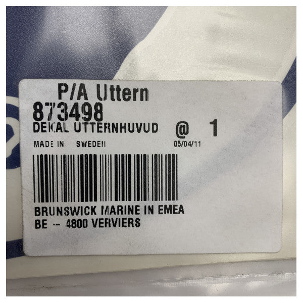 Uttern Decal Лого ГОЛЯМО Синьо - 873498