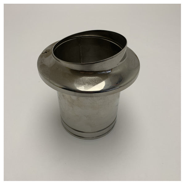 Vetus TRC100SV Stainless Steel 102mm Marine Exhaust Thru-Hull with Backflow Valve