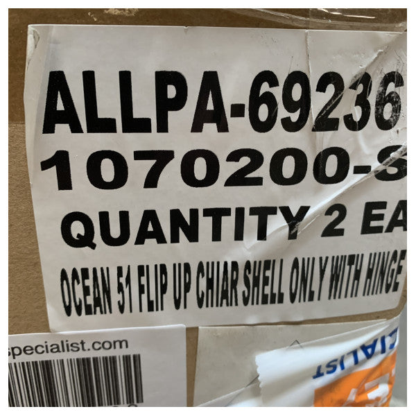 Springfield Ocean flip up steering seat no upholstery - 1070200-S