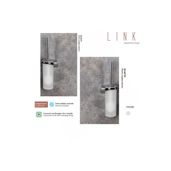 Colombo Marine Chrome Chrome Βούρτσα τουαλέτας Β2407 SX � Ανθεκτικό αξεσουάρ σκάφους από την Ιταλία