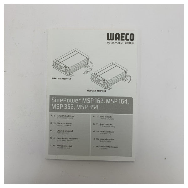 Dometic Waeco MSP354 Strømforsyning Sine Wave 24 til 230V - 350W