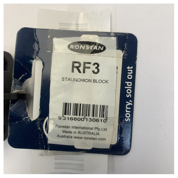 Ronstan RF3 Genua Staunchion Guideblock Svart