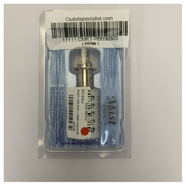 Marine LED Navigation Replacement Light Bulb Lamp BAY15D 50 LED - RB030303