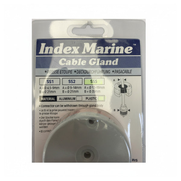 Index Marine SS5 Side Entry Kabeltett - RVS Kabelgjennomføring Båt
