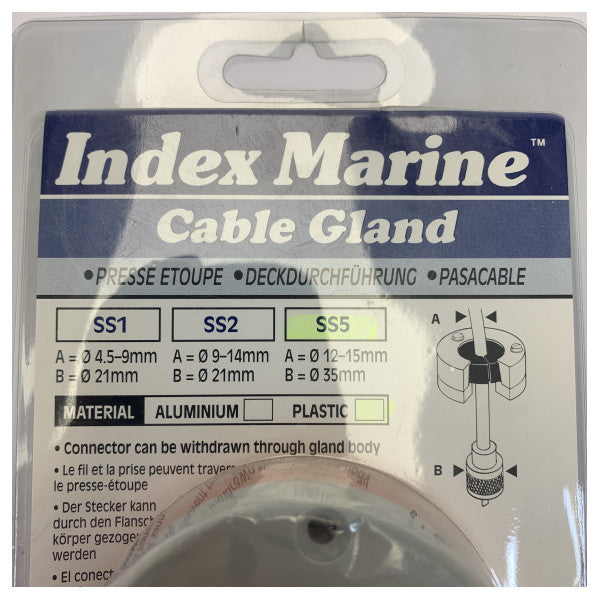 Sello de cable de entrada lateral Marine SS5 - Pasacables de acero inoxidable para yate