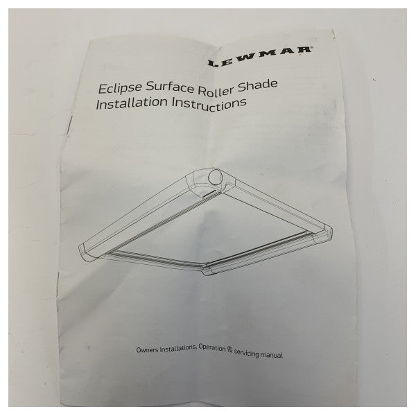 Lewmar 367710100 Größe 10 Rollershade Bildschirm Weiß