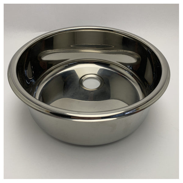 Barka LICIL30/5L Bacia do lava-loiça em aço inoxidável com 30 cm de diâmetro e 5 L de capacidade Durável e resistente à corrosão Grau marítimo - LICIL30/5L