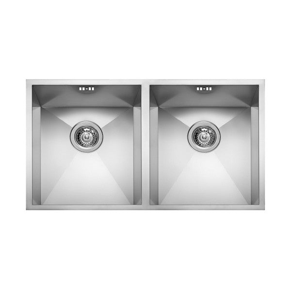 Двійна кухонна мийка з нержавіючої сталі Foster Quadra - 1208/890