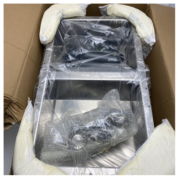 Двійна кухонна мийка з нержавіючої сталі Foster Quadra - 1208/890