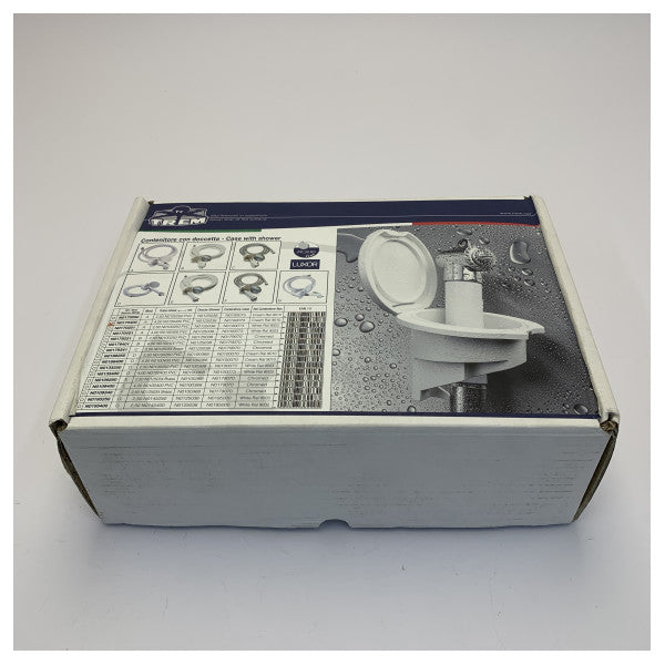 Trem Build-In Dekk Dusjsett Hvit - Yacht Hardware - N0170400