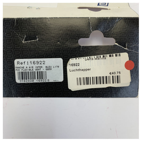 Plastimo 16922 Modell 90 PVC Fleksibel Kappe Dekkventil 60mm - 16922