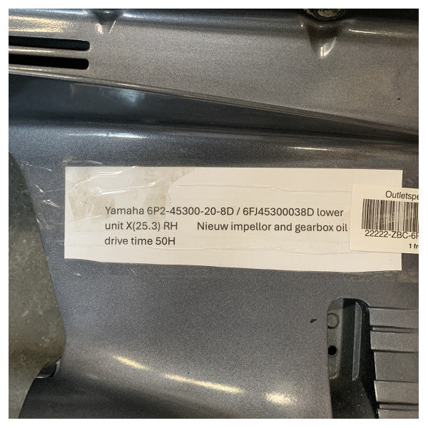 BRUGT Yamaha 6P2-45300-20-8D F250 sæt til nedre gearhus