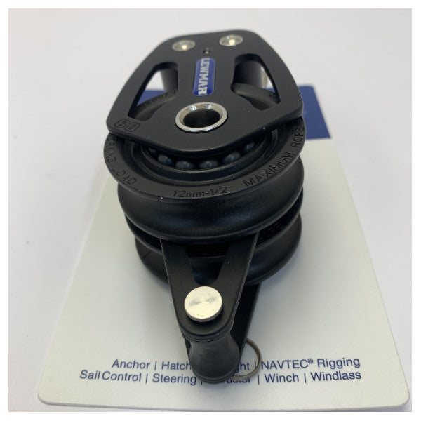 Lewmar HTX 60 mm Blocco di Vela Doppio con Becket - 29196005-HTX - Hardware per Yacht