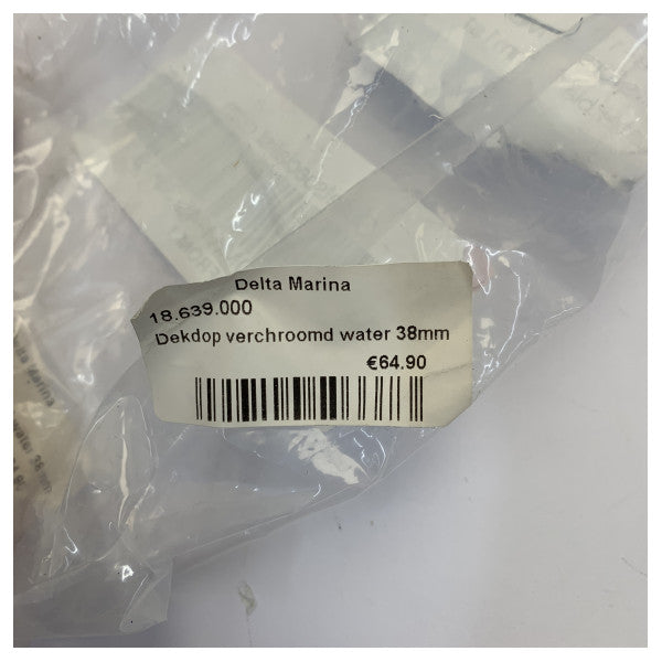 Krom dekkfyllingshette for vann - Yacht Hardware - 45-38-19