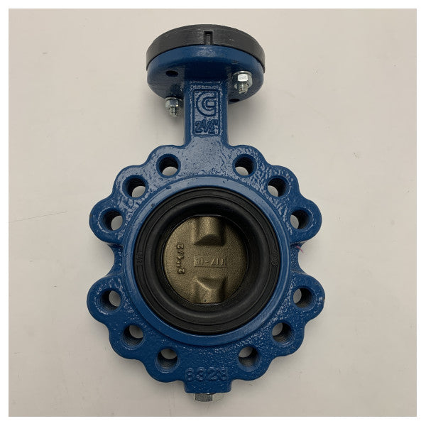 Ghibson BLK 1 DN65 GUS1400 16 bar valvla tal-butterfly blu