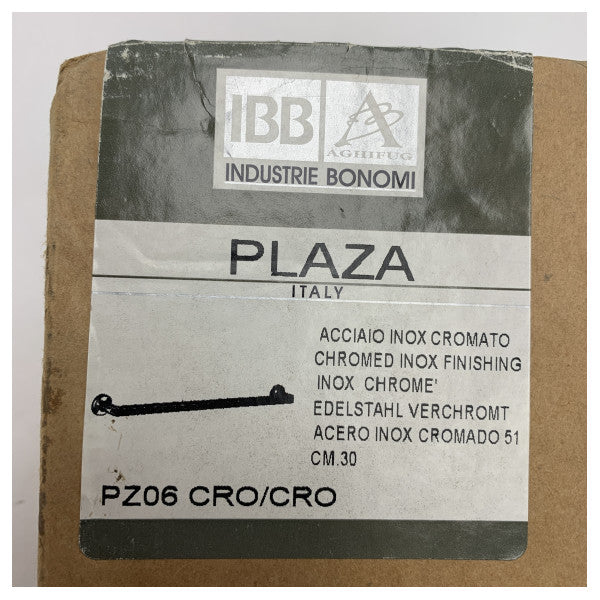 IBB PZ06 CRO/CRO одиночна башта рейки / тримач хром 30 см