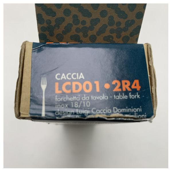 Alessi - Caccia 18/10 tal-azzar inossidabbli - fork tal-mejda 4 snien 20cm - LCD01/2R4
