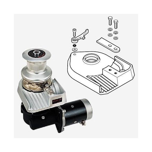 Lofrans Leopard 12V 1200W 8 mm anchor winch with capean - 70628