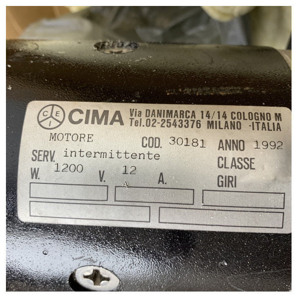 Lofrans Leopard 12V 1200W 8 mm anchor winch with capean - 70628