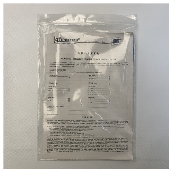 Lofrans Booster 12V Anker Larder 350W without a chain disk