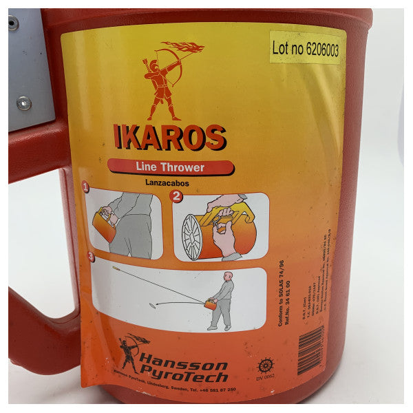 Hanssohn Pyrotech スロートロープランチャー - 耐久性に優れた緊急用マリンレスキューロープランチャー - 6206003