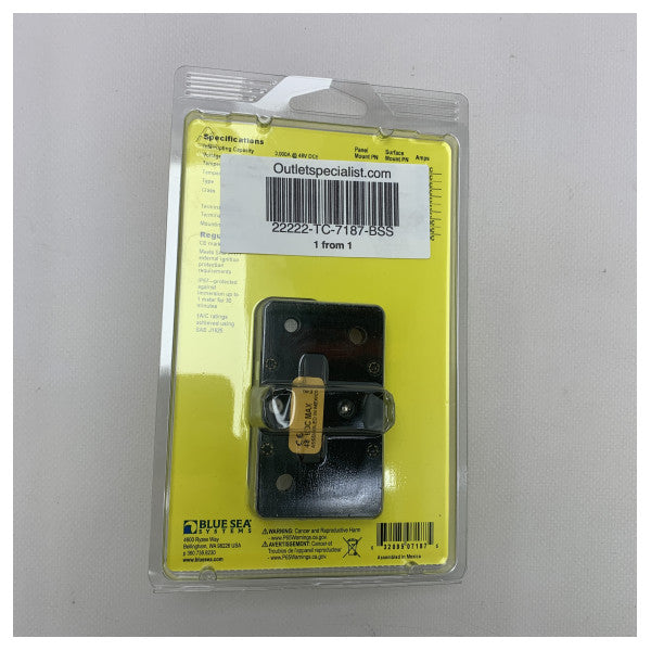 Plavo more 100 AMP Krug kruga Površinski nosač - 7187 BSS