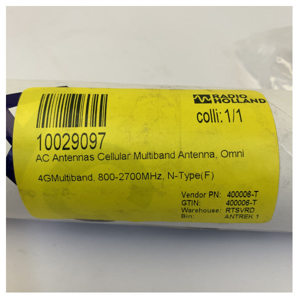 Antenna marittima AC Antennas 4G Multibanda - 800-2700MHz - Omni N-Type(F)